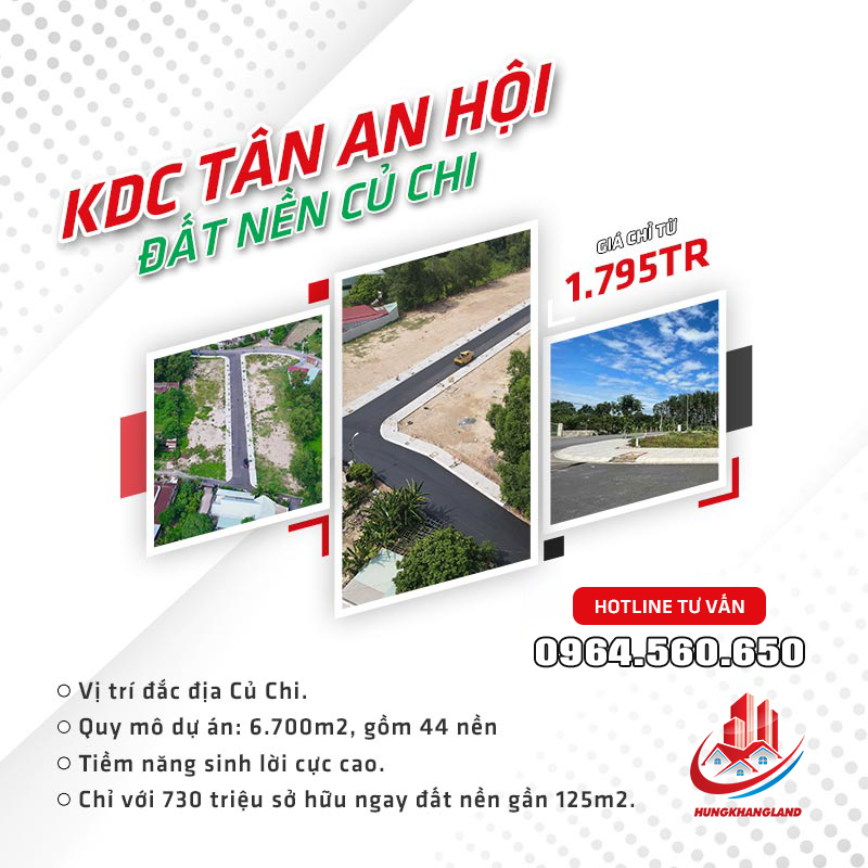 KHU DÂN CƯ TÂN AN HỘI - ĐẤT NỀN CỦ CHI